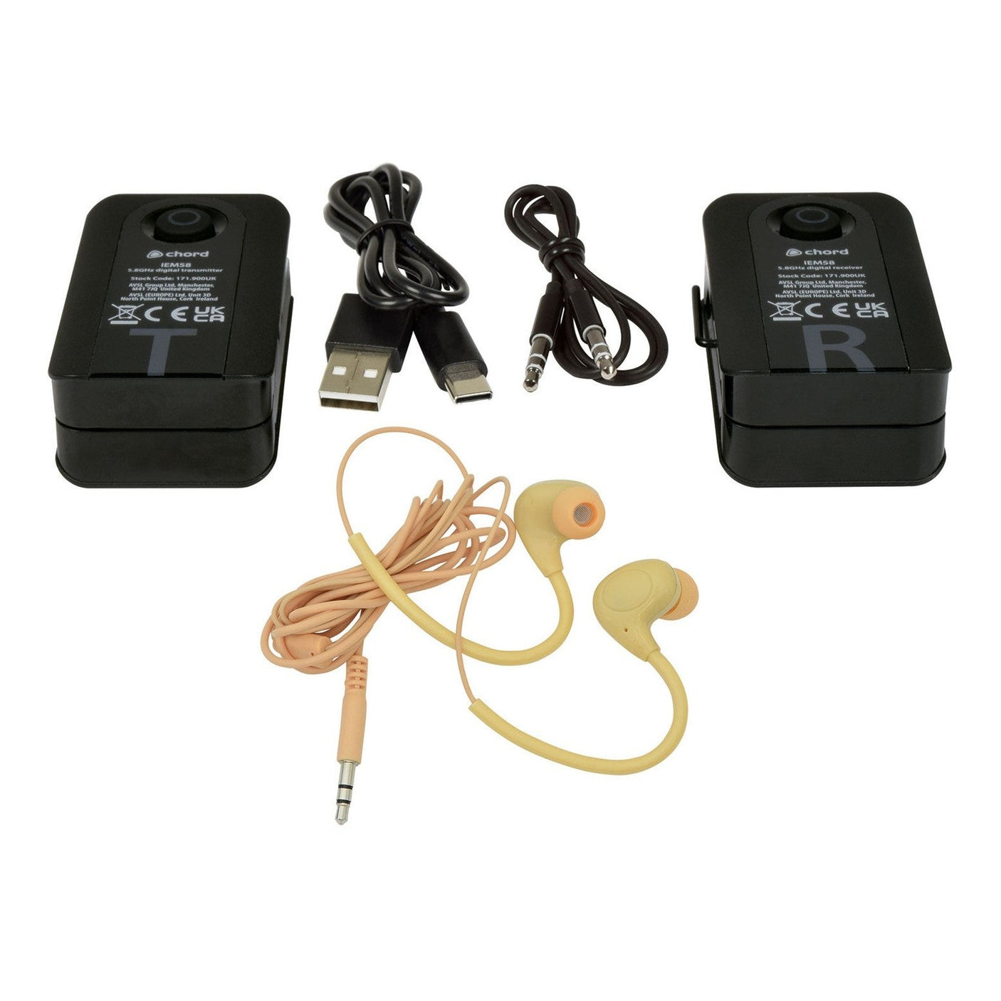 Chord IEM58 Wireless In-Ear Monitoring System 5.8GHz 1