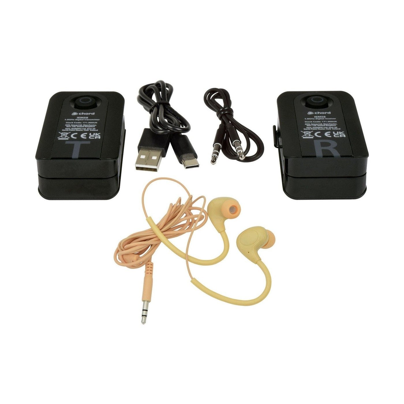 Chord IEM58 Wireless In-Ear Monitoring System 5.8GHz 1