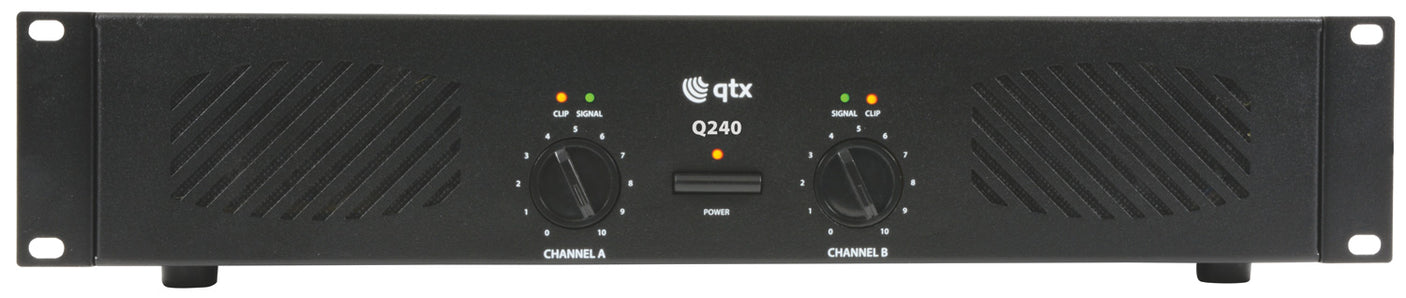 QTX Q240 2 x 120W Stereo Power Amplifier 1
