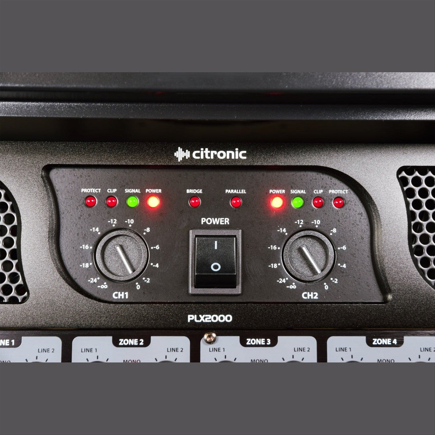 Citronic PLX2000 2-Channel Power Amplifier - 2 x 1000W @ 2Ω 4