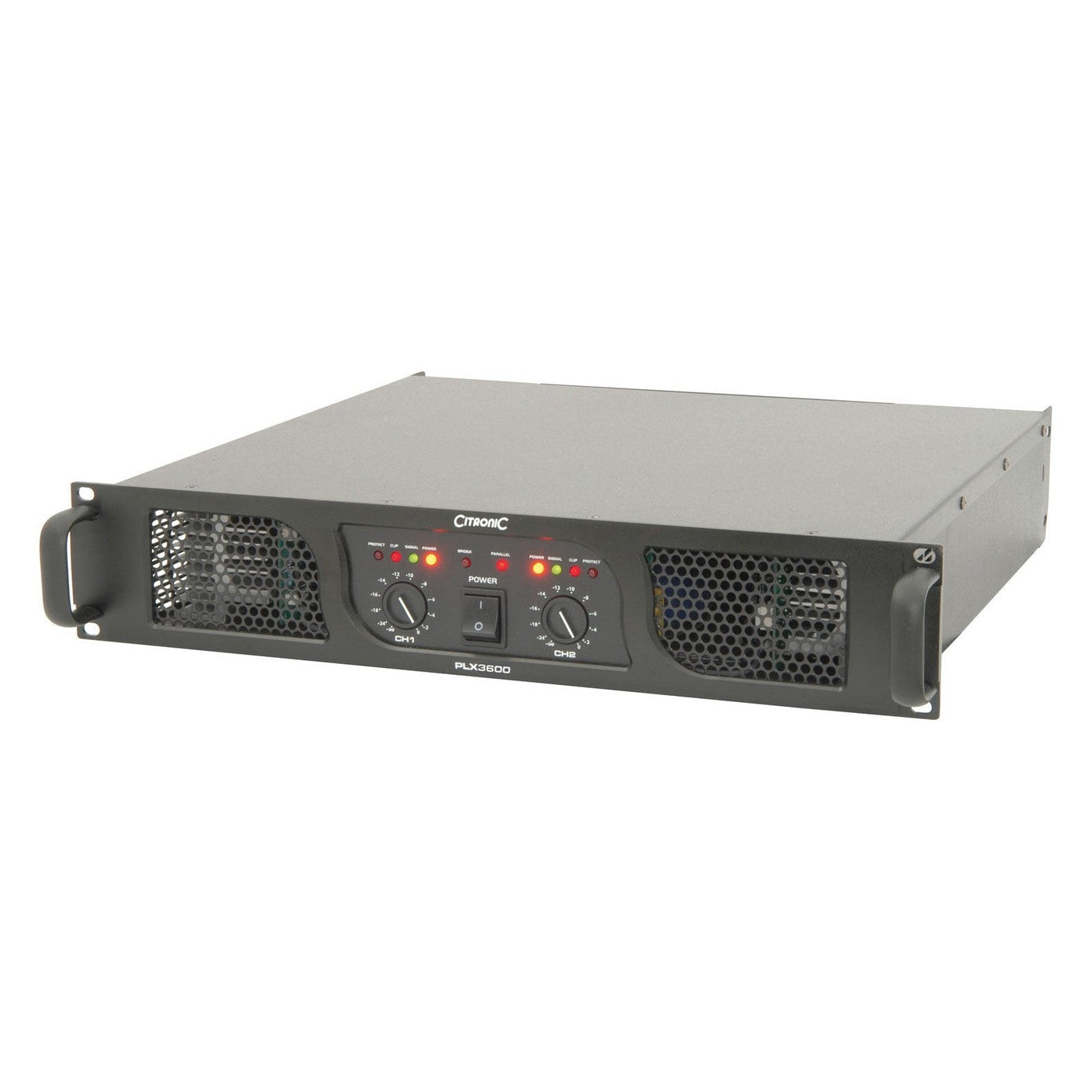 Citronic PLX3600 2-Channel Power Amplifier - 2 x 1800W @ 2Ω 3