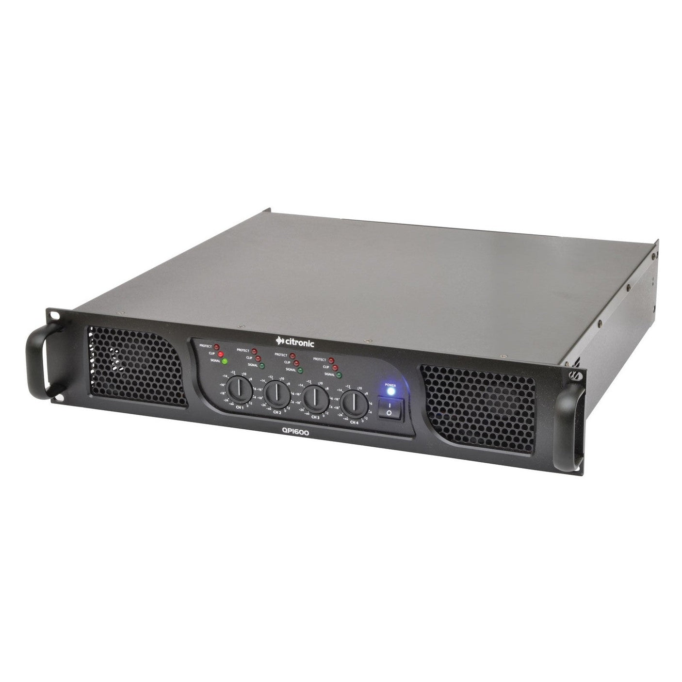 Citronic QP1600 4-Channel Power Amplifier – 4 x 400W @ 2Ω 3