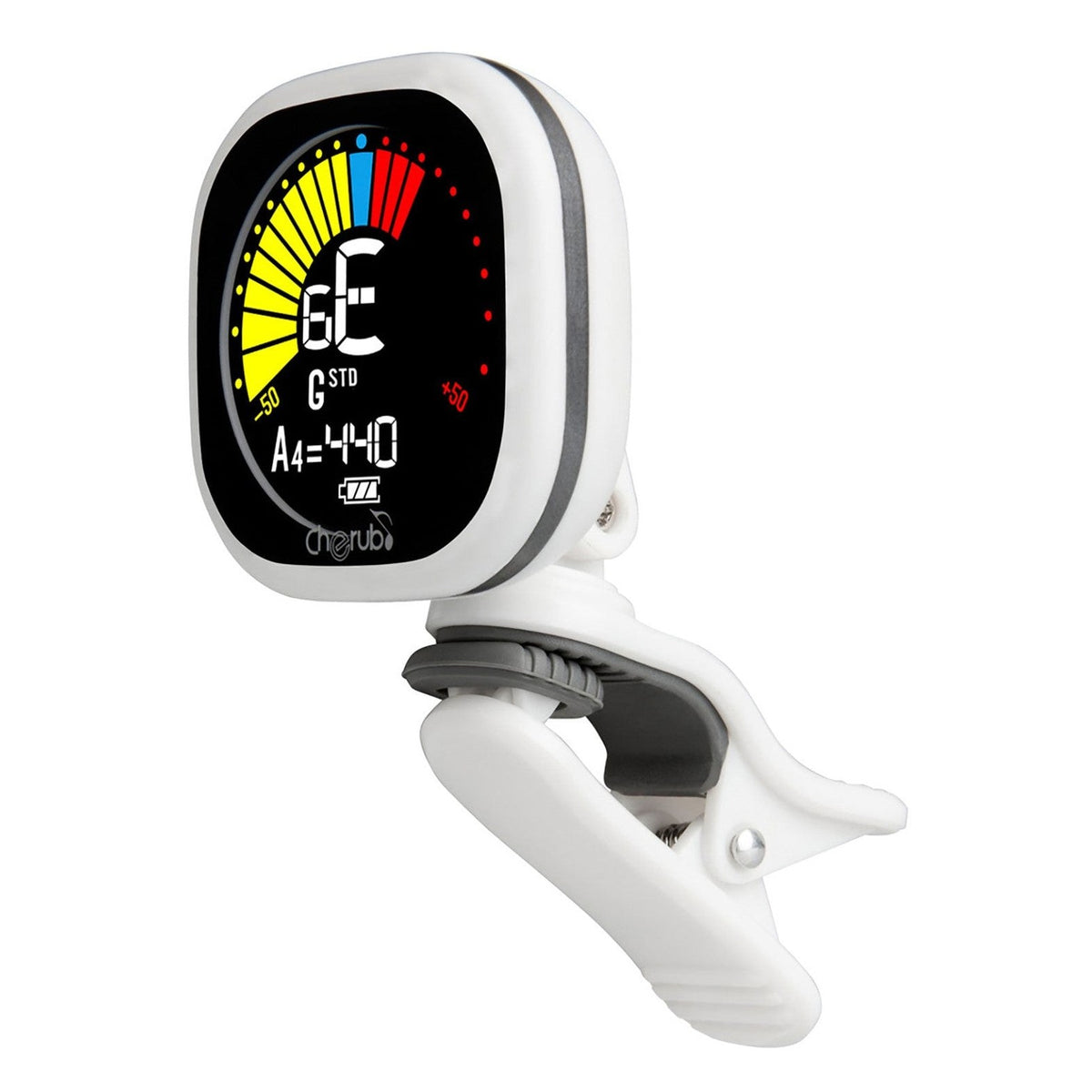Cherub WST-675 LiPo CAB Clip-On Tuner White 2