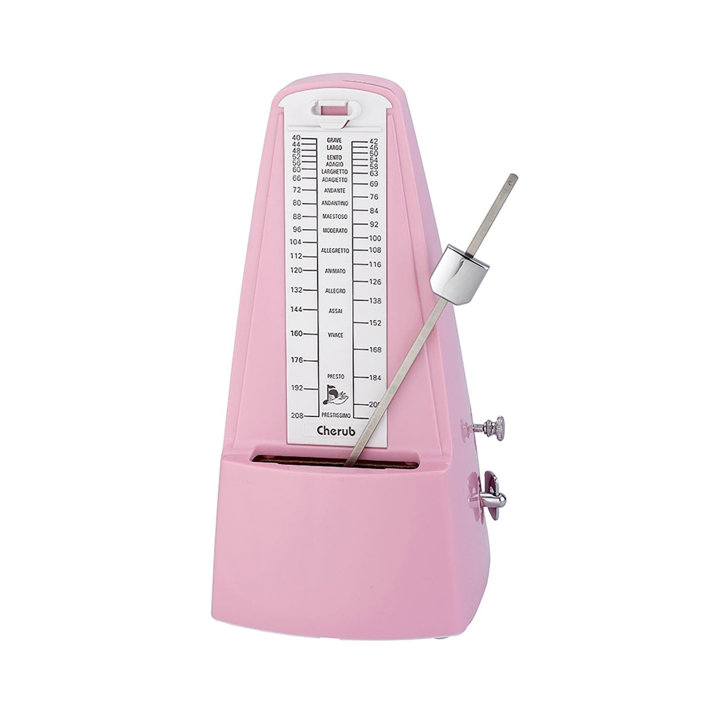 Cherub WSM-330 Mechanical Wind-Up Metronome — Pink 1