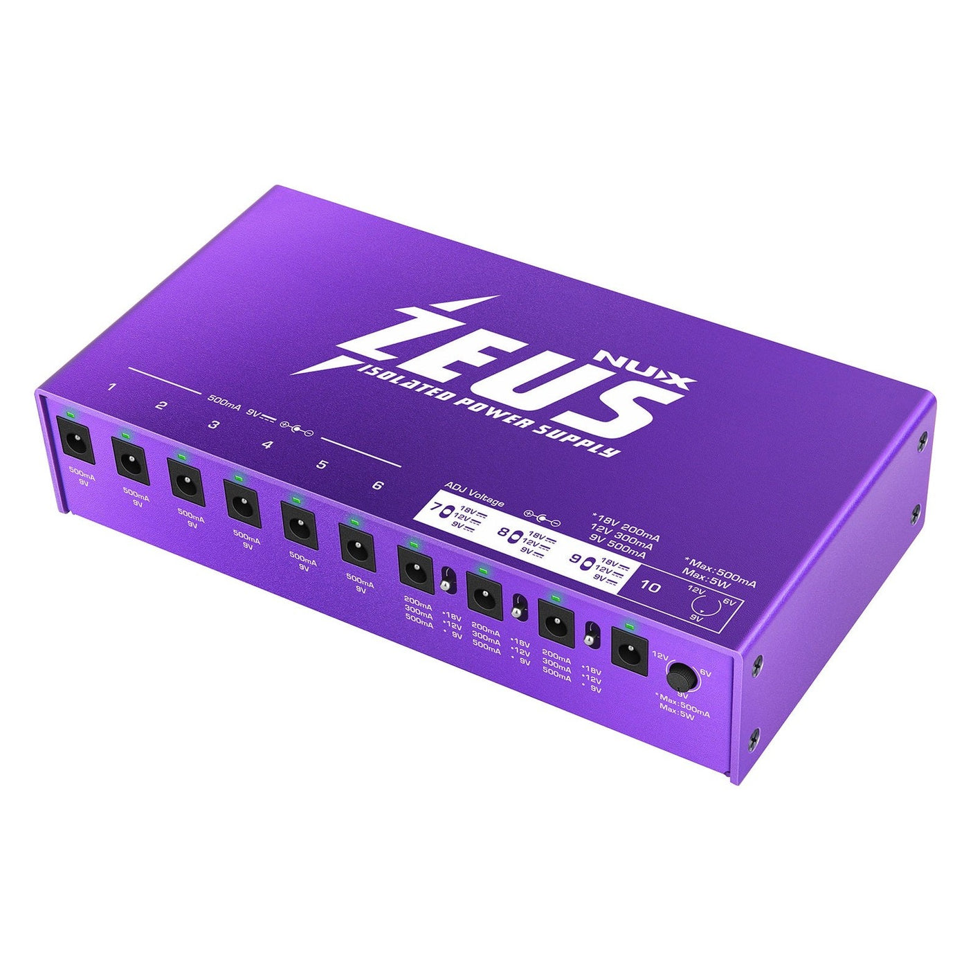 NUX NIP-Z10 Zeus Guitar Pedal Power Supply 3