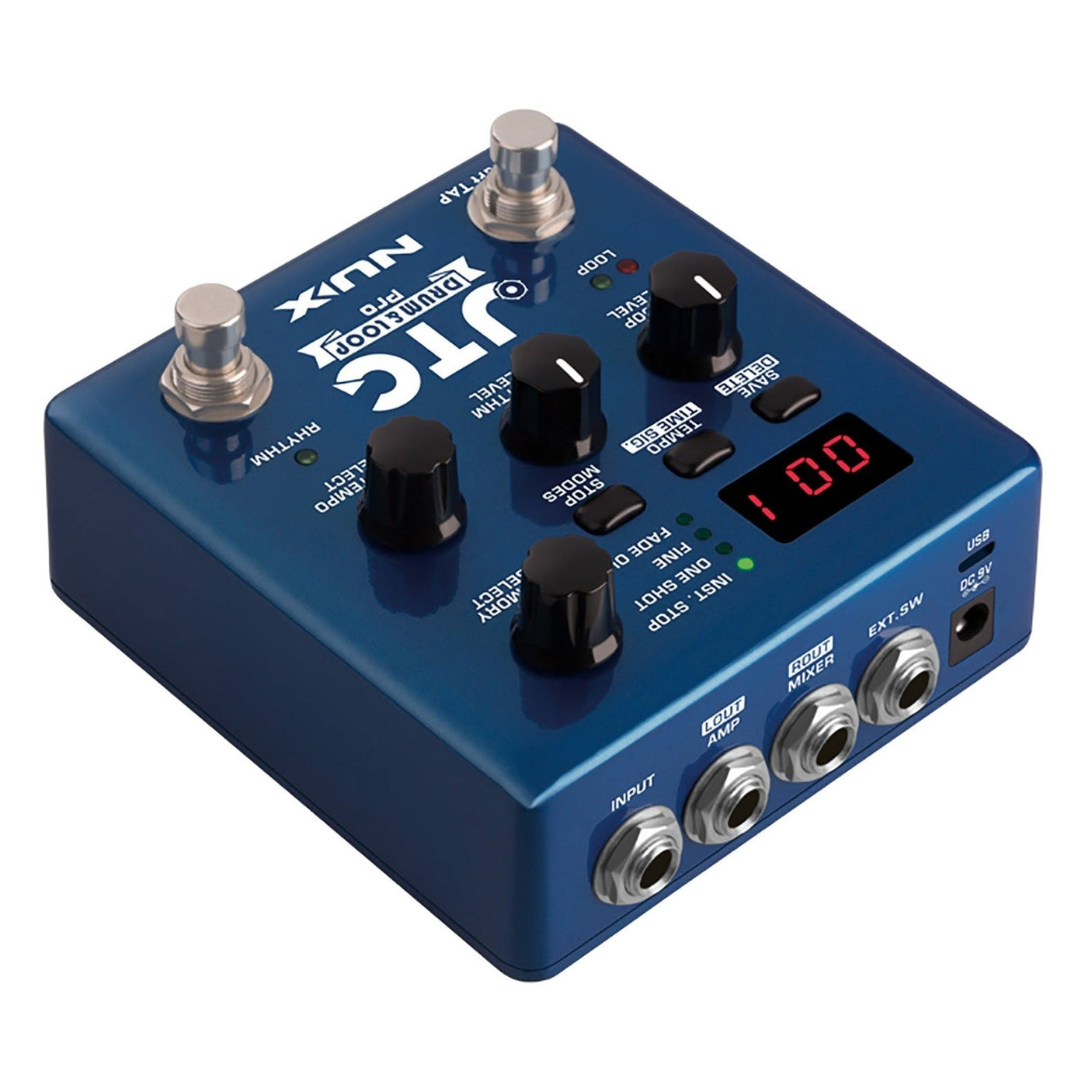 NUX JTC Drum & Loop PRO - Dual Drum Machine & Looper Pedal 5