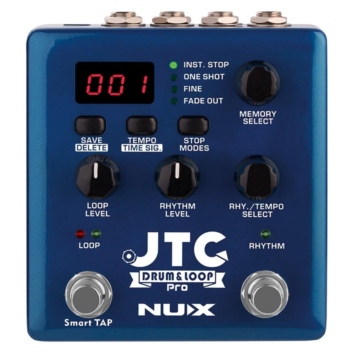 NUX JTC Drum & Loop PRO - Dual Drum Machine & Looper Pedal 1
