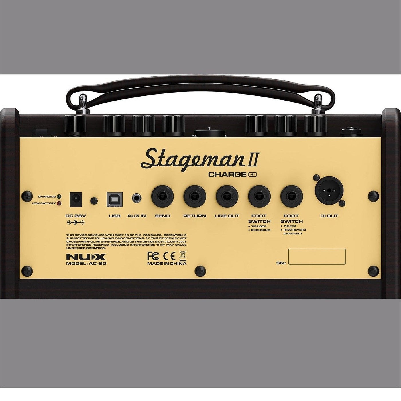 NUX Stageman II AC-80 Charge - Acoustic Guitar Amplifier 4