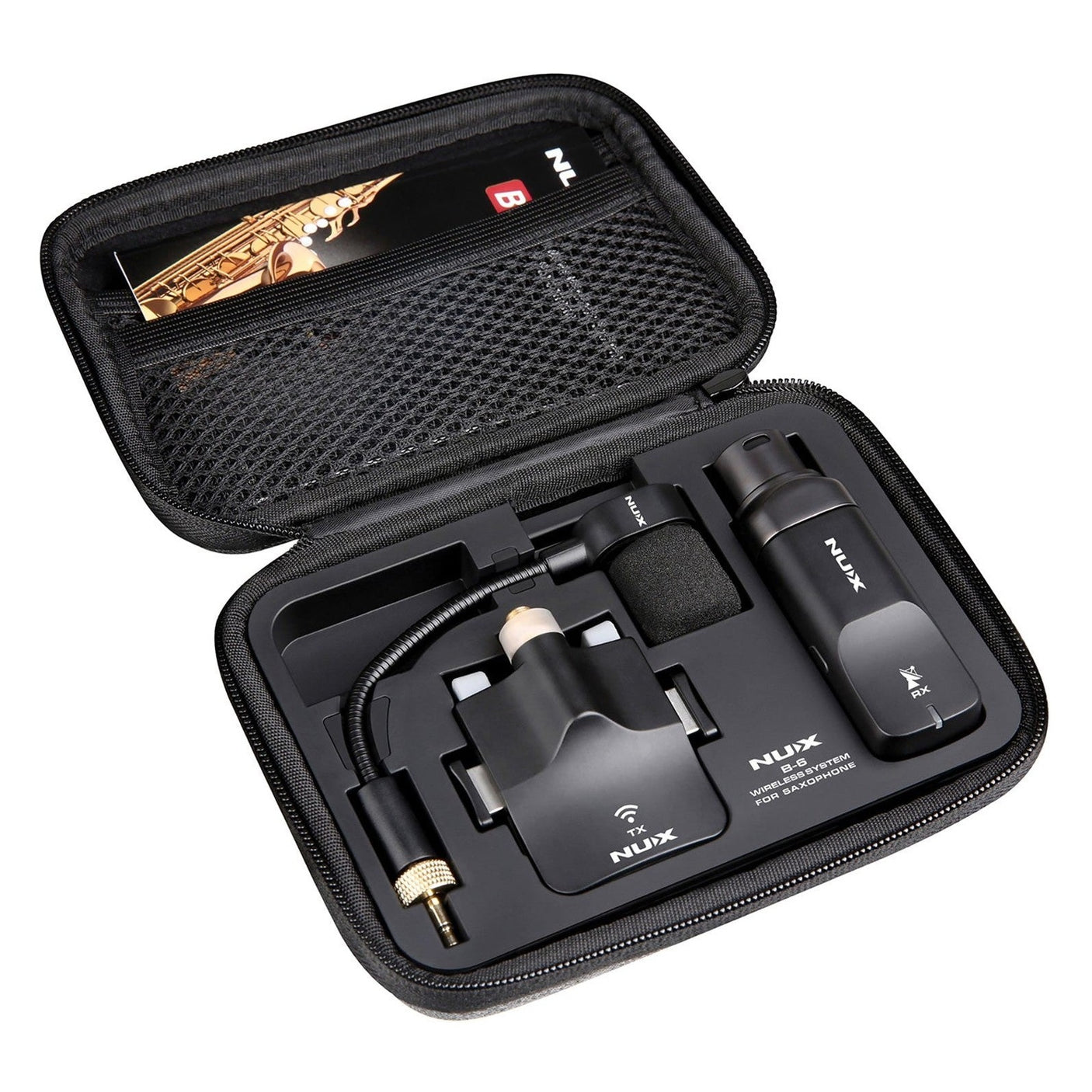 NUX B-6 Wireless 2.4GHz Microphone System for Saxophone 1
