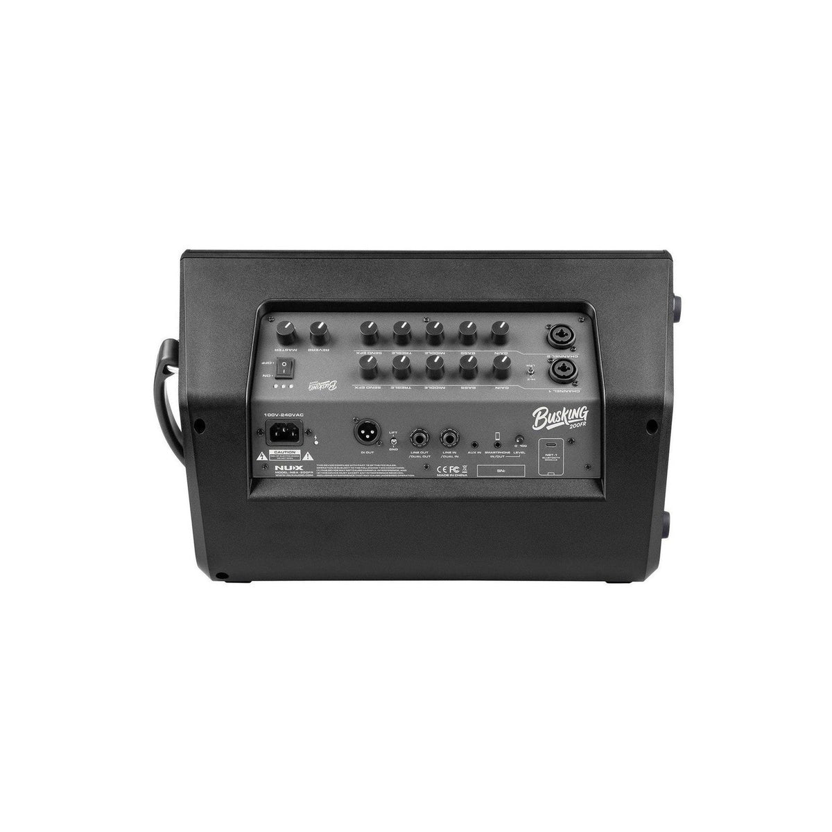 NUX Busking 200FR Portable PA System with B-3RC Wireless Mic & B-5RC Wireless Guitar System 5