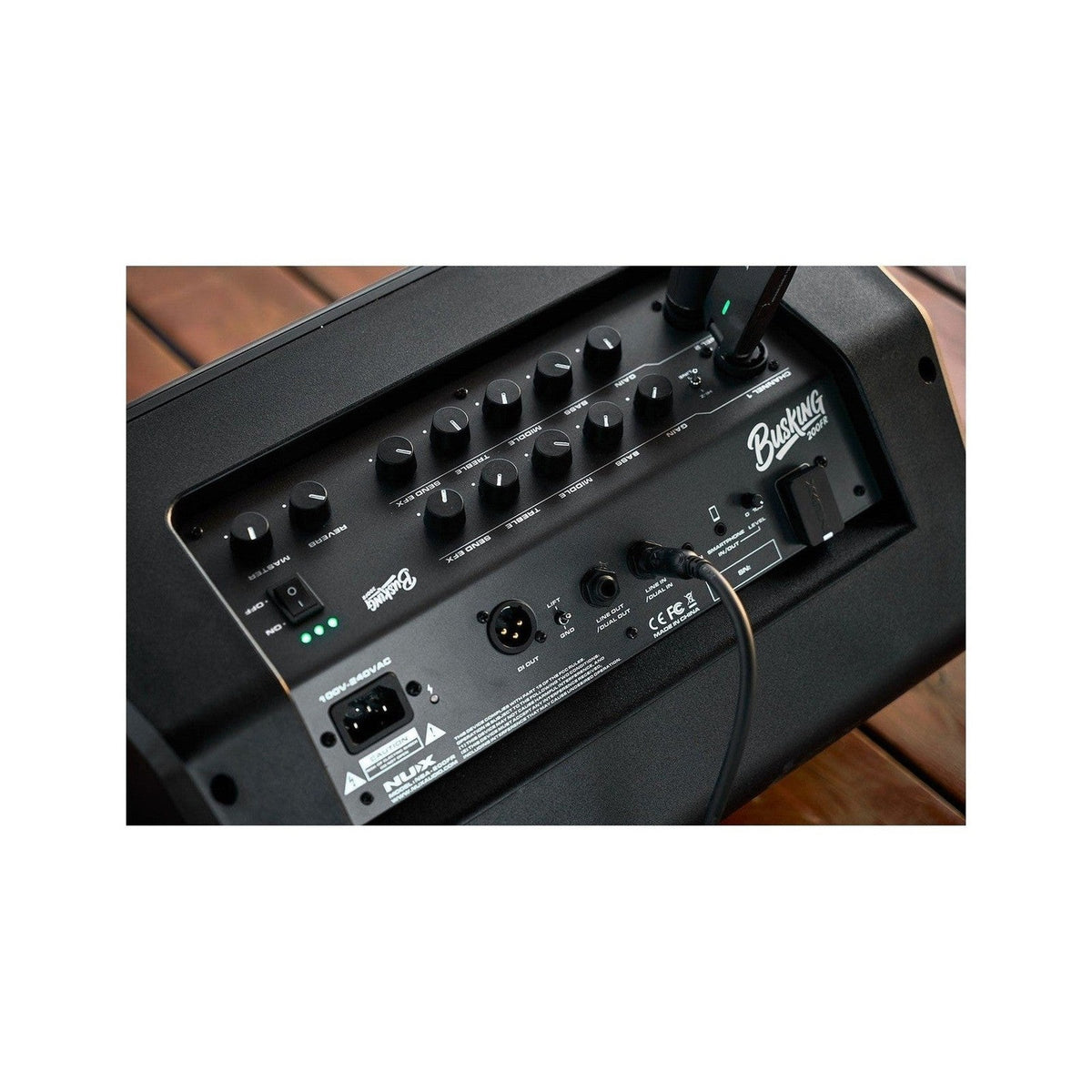 NUX Busking 200FR Portable PA System with B-3RC Wireless Mic & B-5RC Wireless Guitar System 7