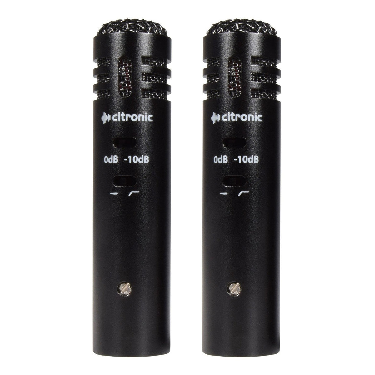 Citronic ECM20 Compact Stereo Cardioid Condenser Mics - Pair 1