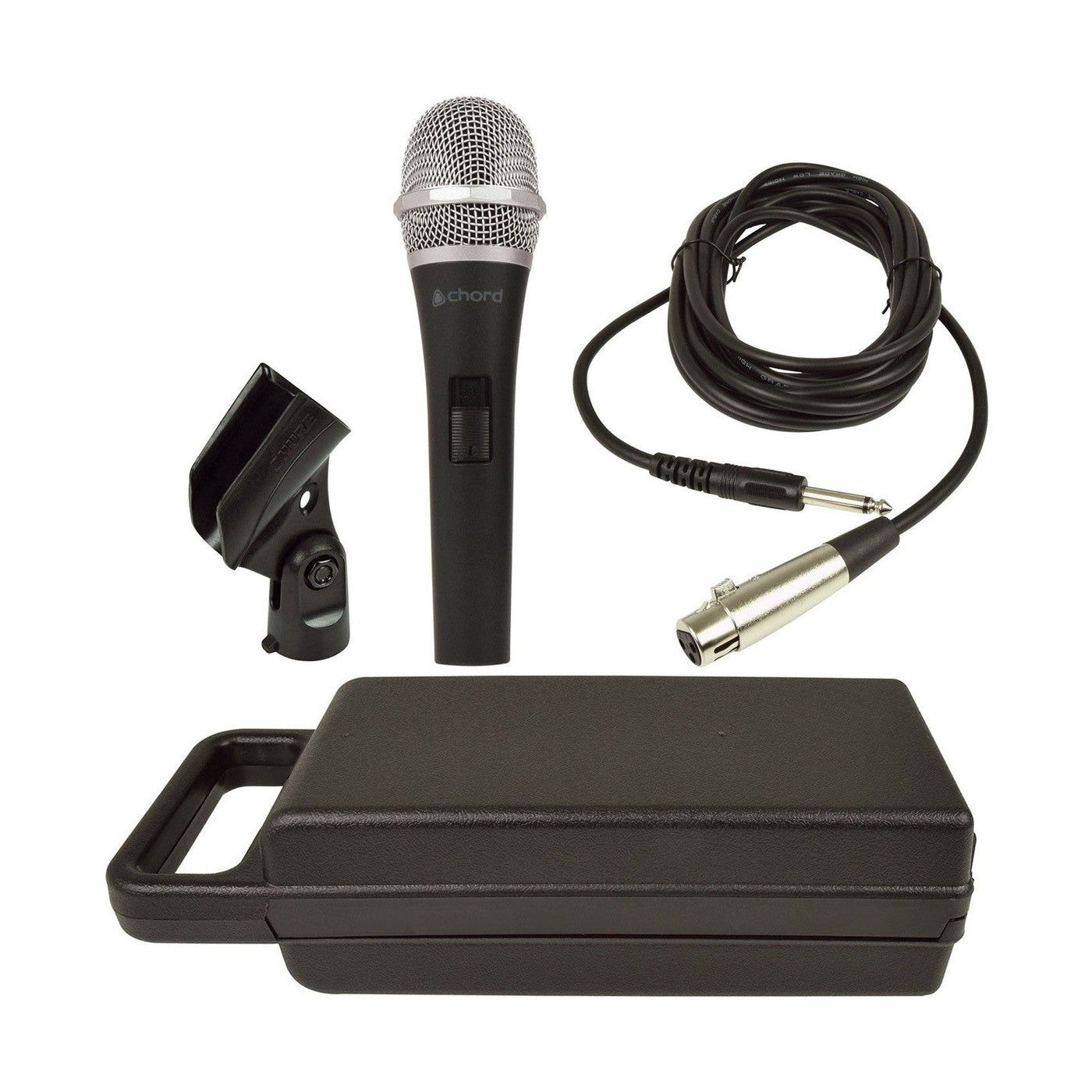 Chord DM04 Dynamic Hypercardioid Vocal Microphone Kit 5