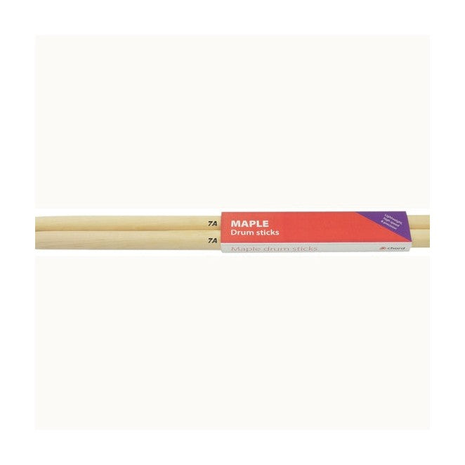Chord Maple Drum Sticks, 7A, Nylon Tip — Pair 1
