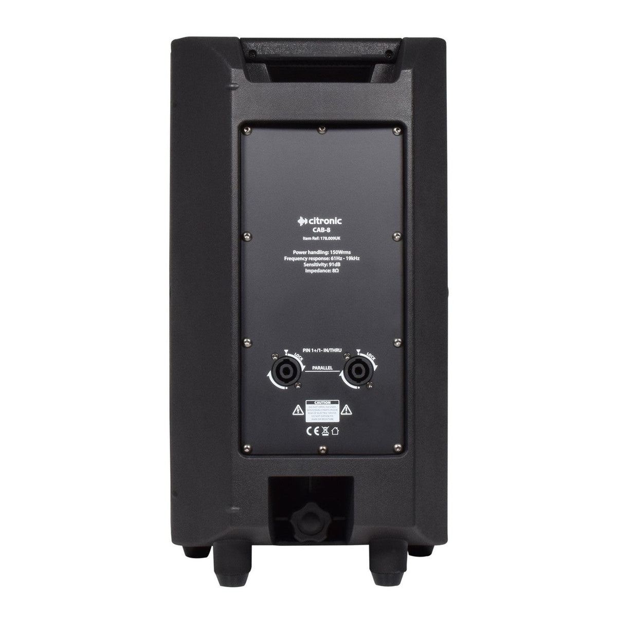 Citronic CAB-8 8" Passive PA Speaker, 150W @ 8 Ohms 3