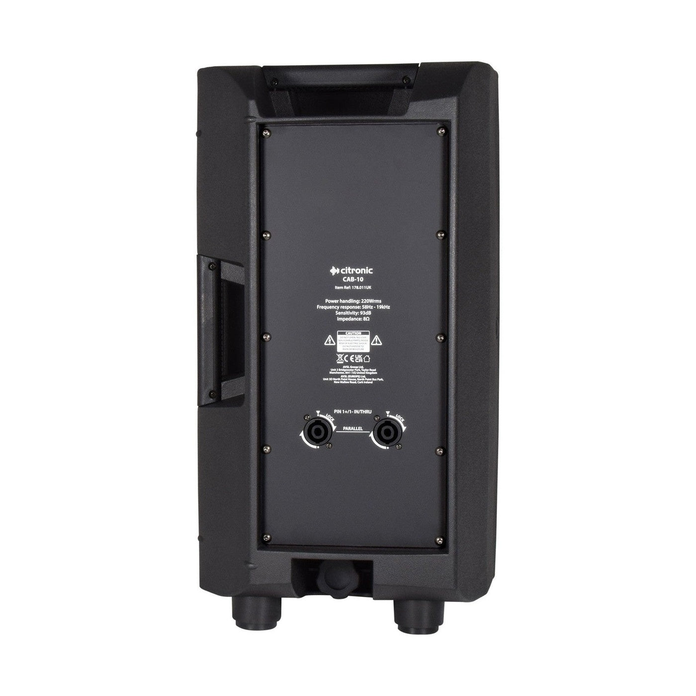 Citronic CAB-10 10" Passive PA Speaker, 220W @ 8 Ohms 3