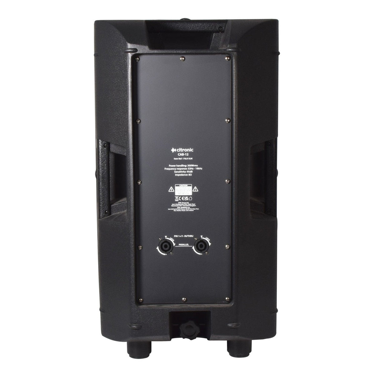 Citronic CAB-12 12" Passive PA Speaker, 300W @ 8 Ohms 3