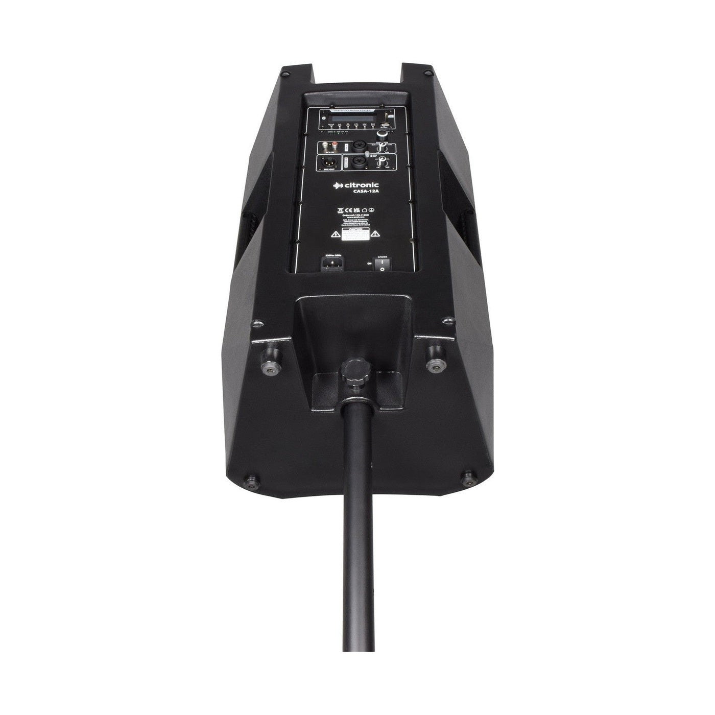 Citronic CASA-12A 12" Active PA Speaker With DSP, USB/SD & Bluetooth 4