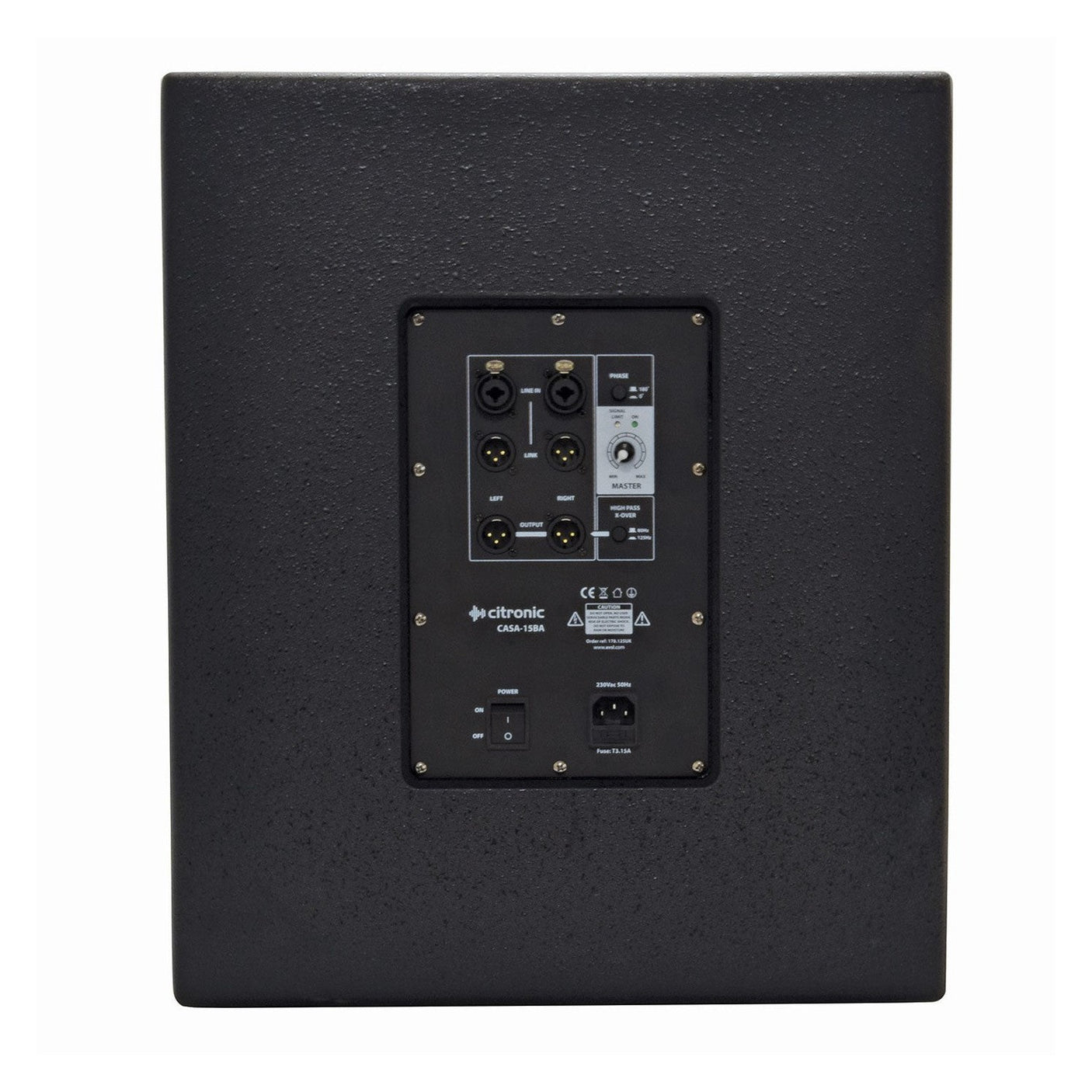 Citronic CASA-15BA 15" 500W Active PA Subwoofer 3