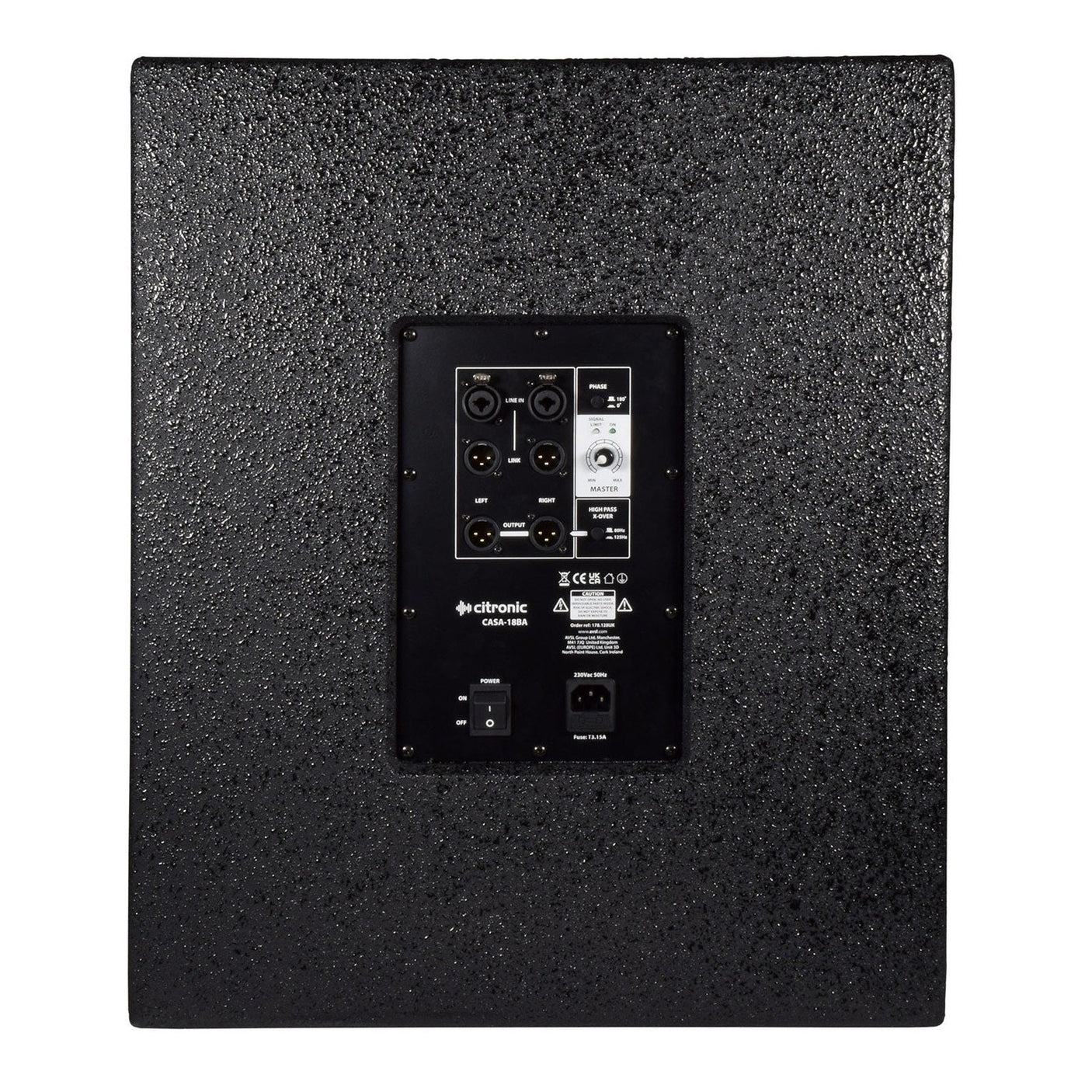 Citronic CASA-18BA 18" 600W Active PA Subwoofer 3