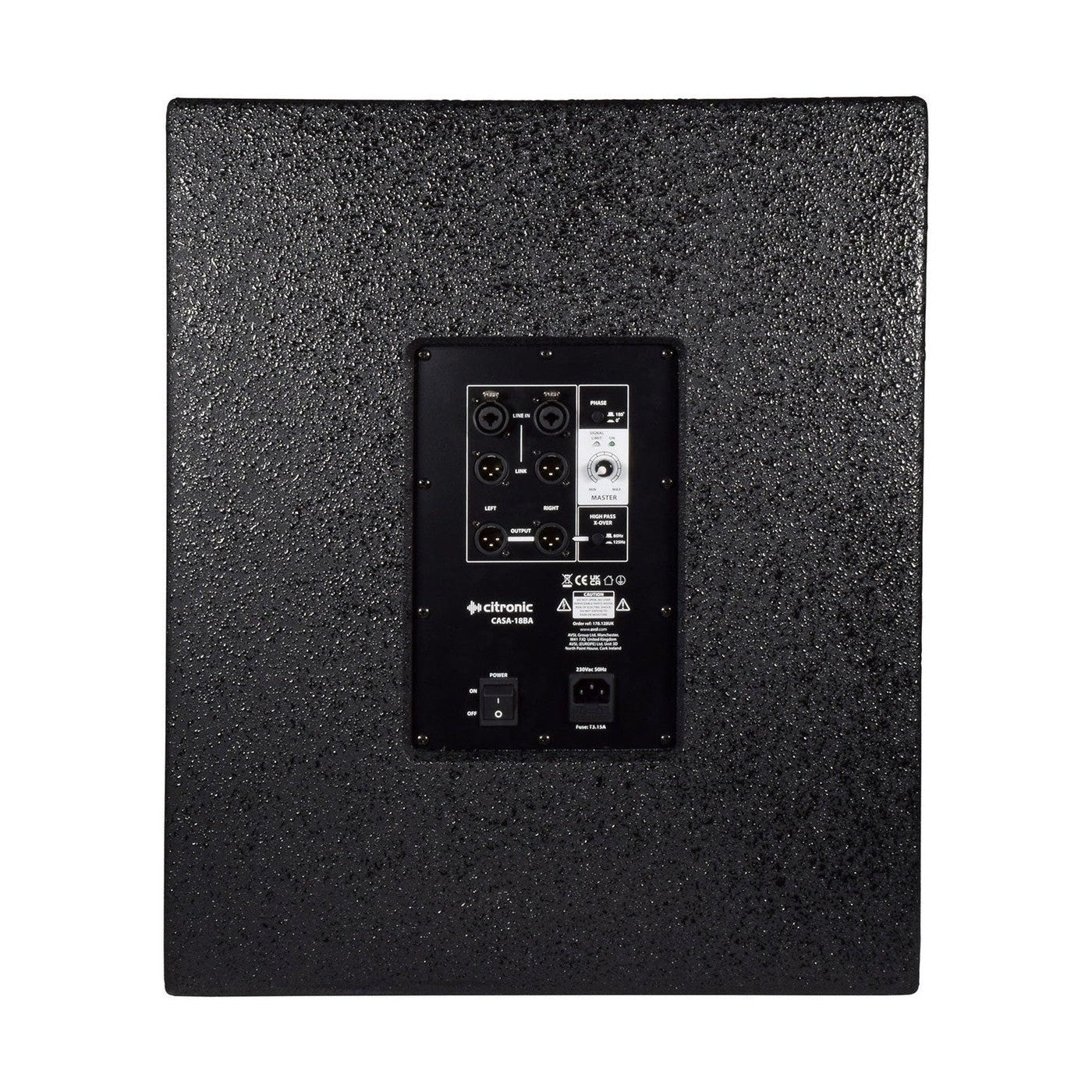 Citronic CASA-18BA 18" 600W Active PA Subwoofer 3