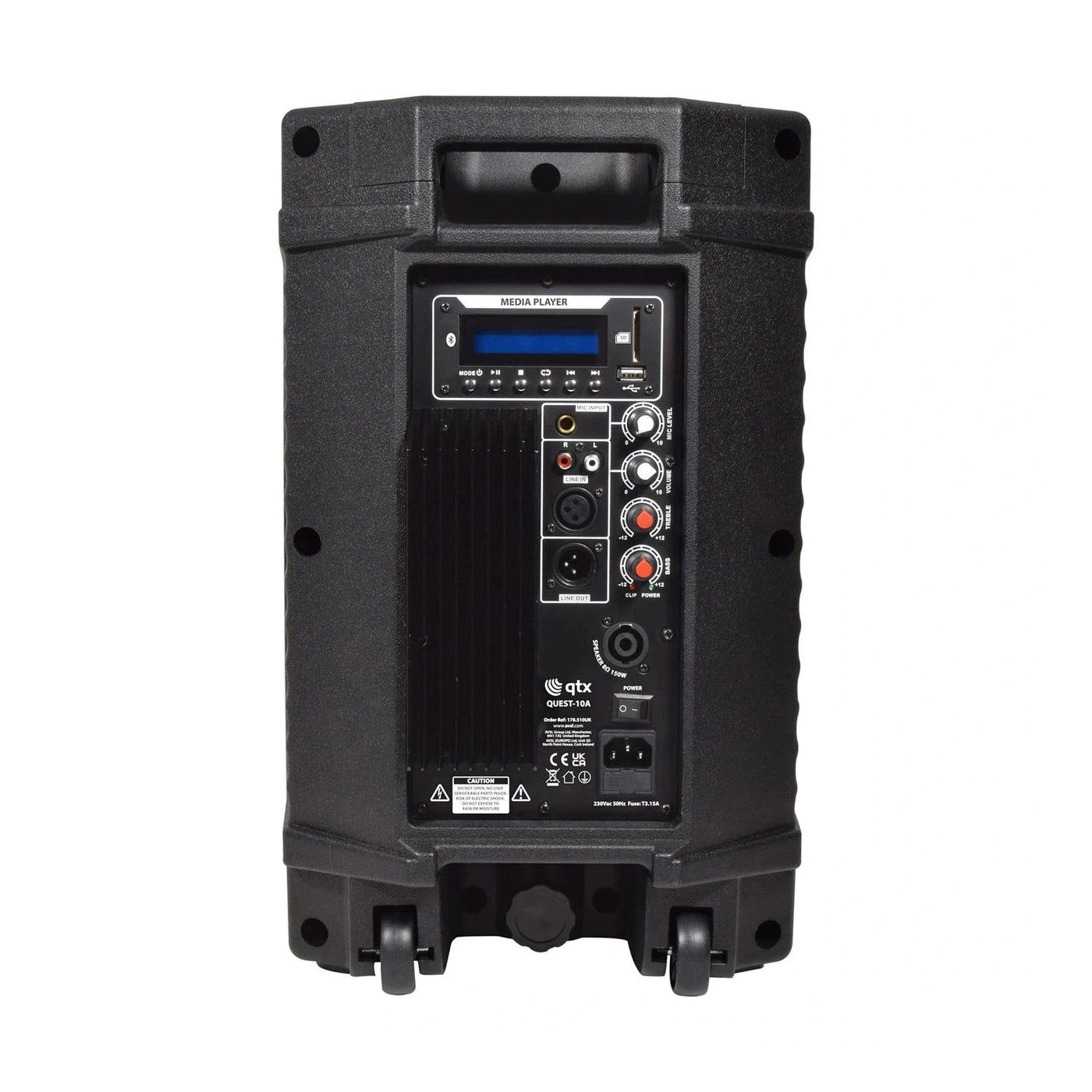 QTX QUEST-10 Portable PA Speaker Package | Active & Passive Bundle With Stands 8