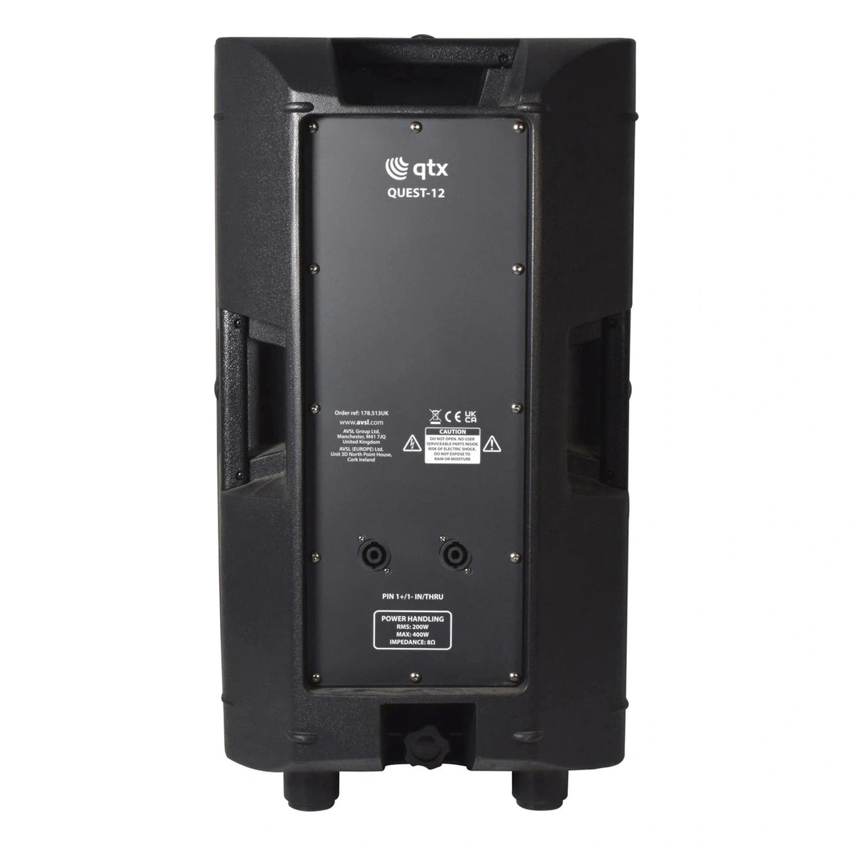 QTX QUEST-12 Portable PA Speaker Package | Active & Passive Bundle With Stands 9