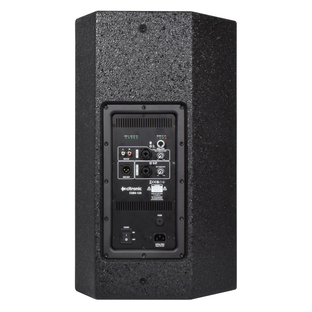 Citronic CUBA-12A 12" 400W Active PA Speaker With DSP & Bluetooth 2