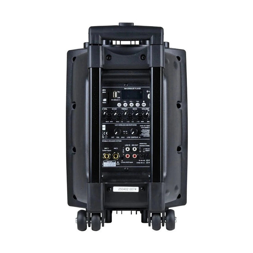 QTX QR8PA Portable PA Speaker with TWS 8"+ 1 x UHF Mic 5
