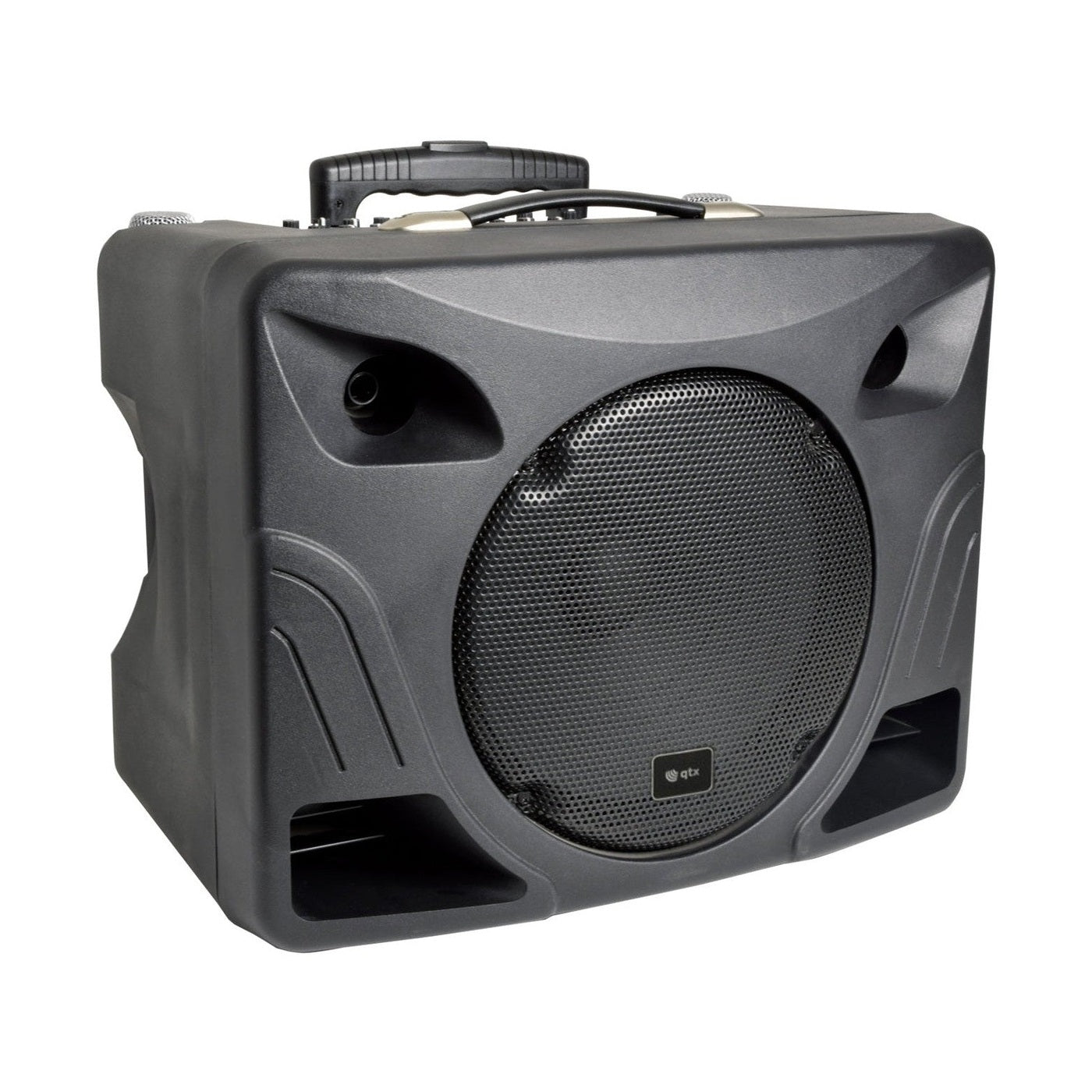 QTX DELTA-200 Portable PA System With Bluetooth & 2 Wireless Microphones 1