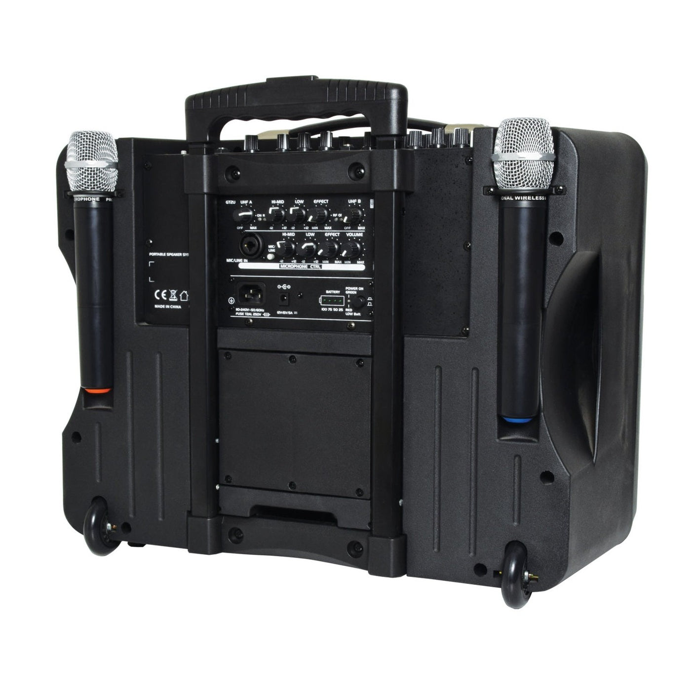 QTX DELTA-200 Portable PA System With Bluetooth & 2 Wireless Microphones 3
