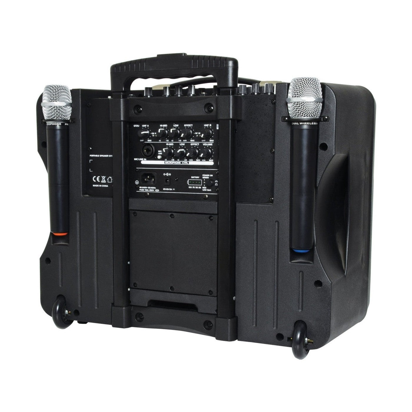 QTX DELTA-200 Portable PA System With Bluetooth & 2 Wireless Microphones 3