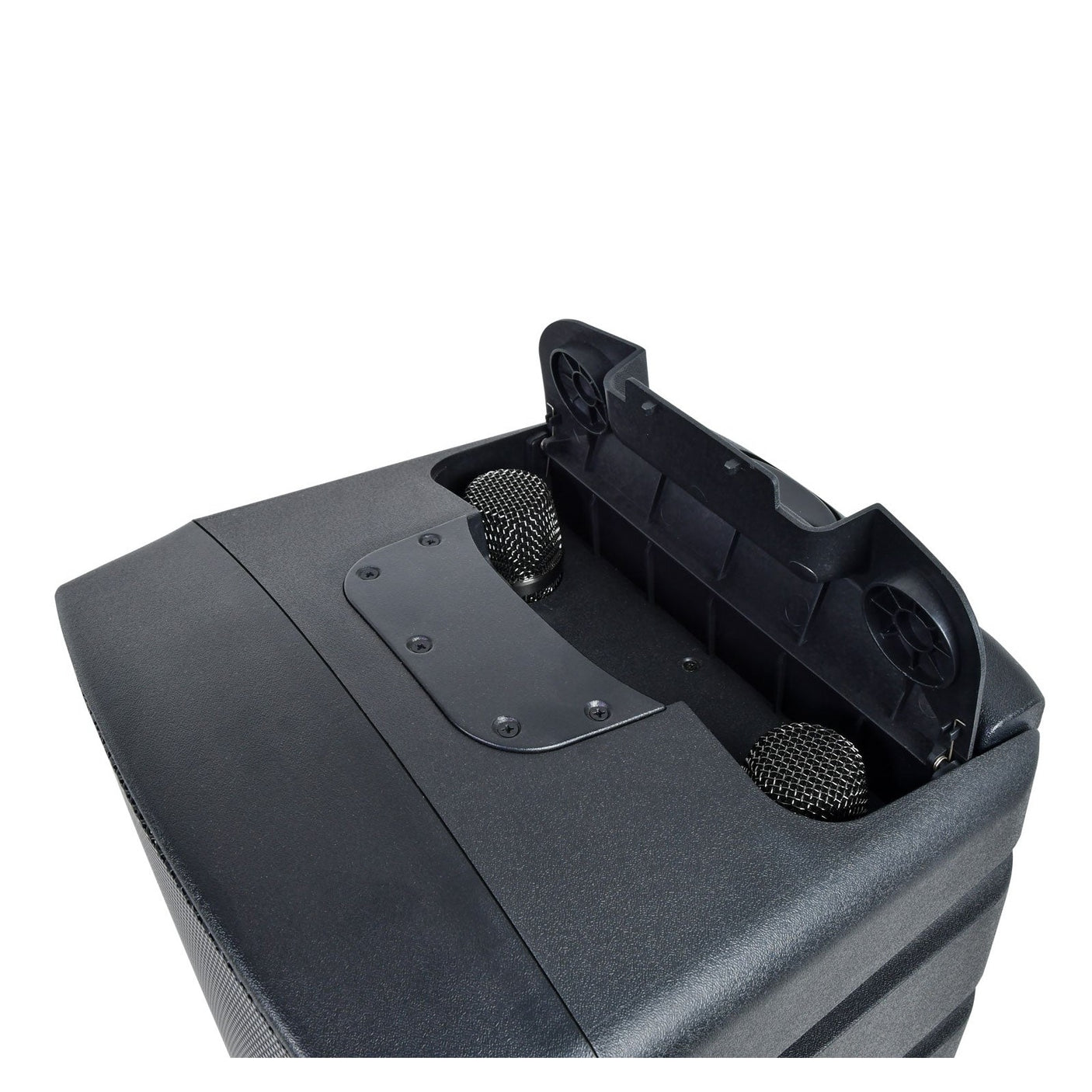 QTX Performer-12 Portable PA Speaker with 2 Rechargeable UHF Wireless Microphones 2