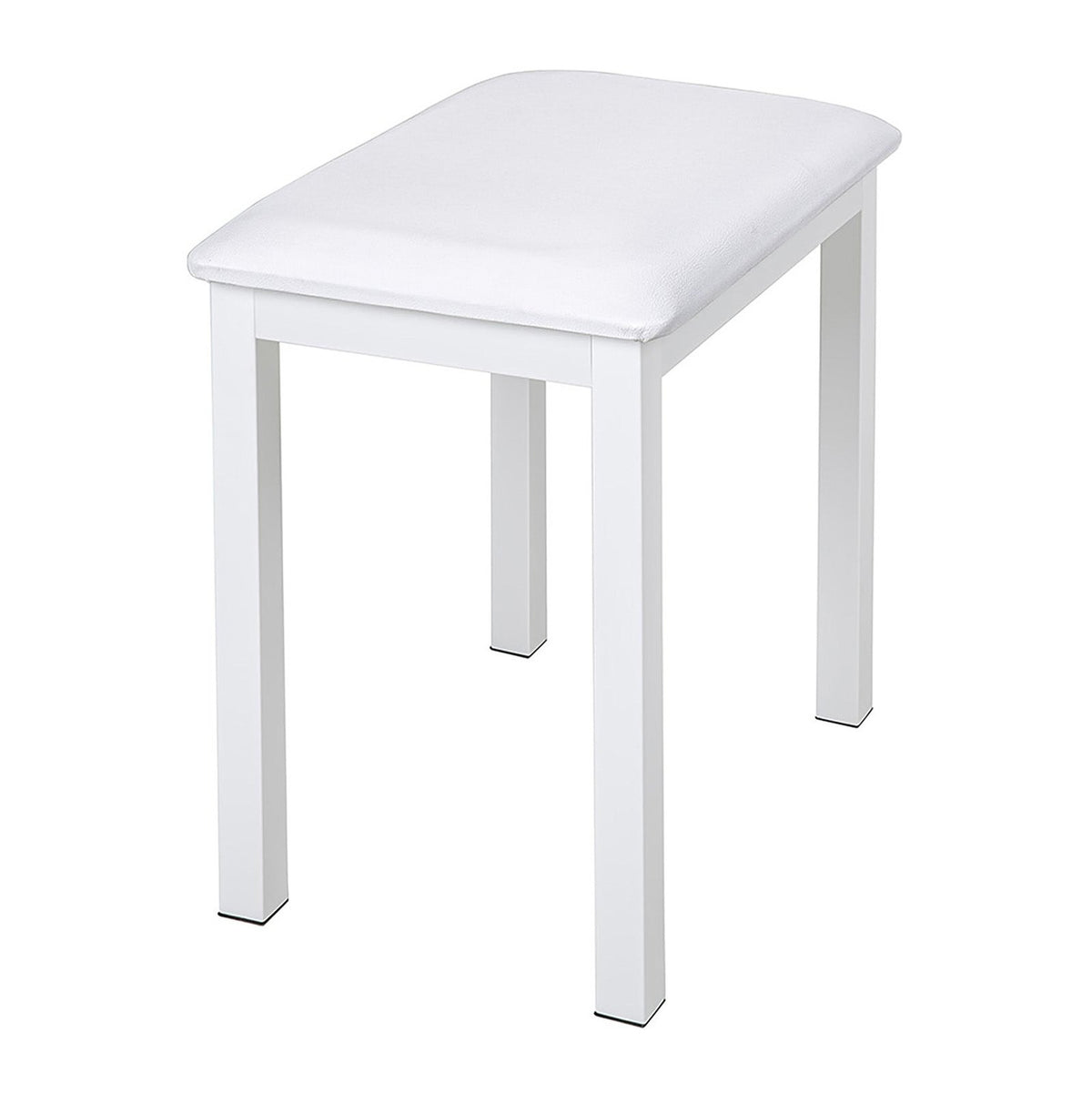 NUX NCK-430 Piano Bench — White Frame, Upholstered Seat 4