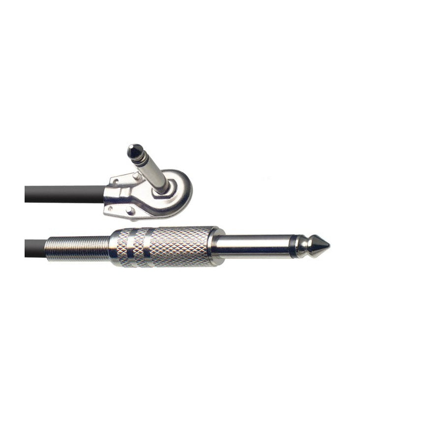 Stagg SGC6PL Instrument Cable, Straight Jack To Right Angled Jack — 6m 2