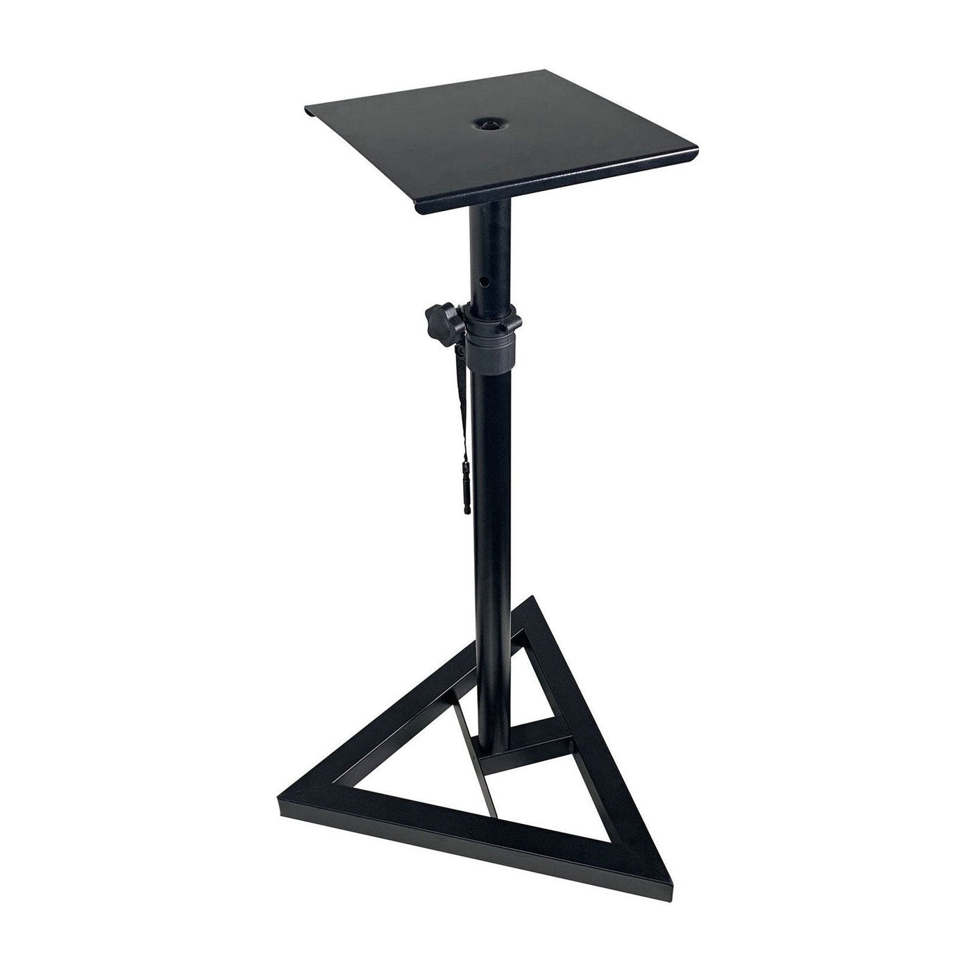 QTX Height Adjustable Monitor Speaker Stand with Triangular Base PAIR 1