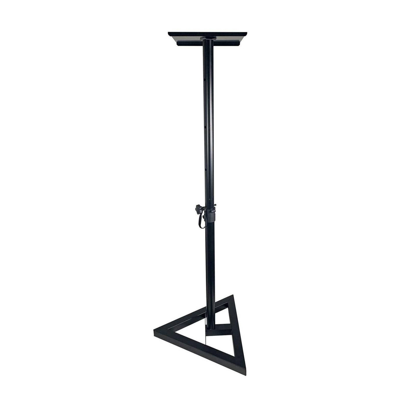 QTX Height Adjustable Monitor Speaker Stand with Triangular Base PAIR 2