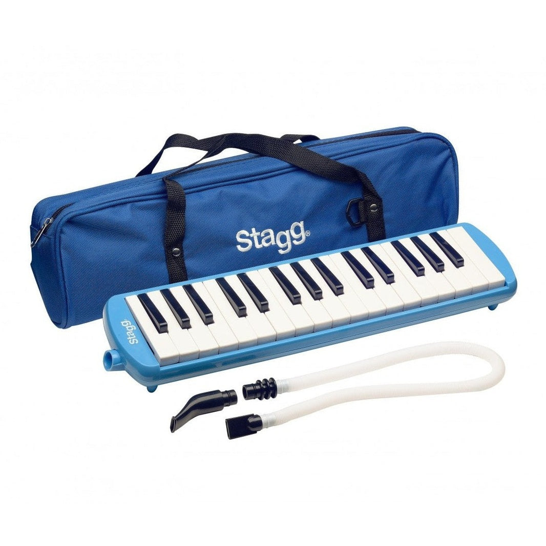 Stagg Melosta32 32-Key Melodica — With Mouthpiece, Tube And Case Blue 1