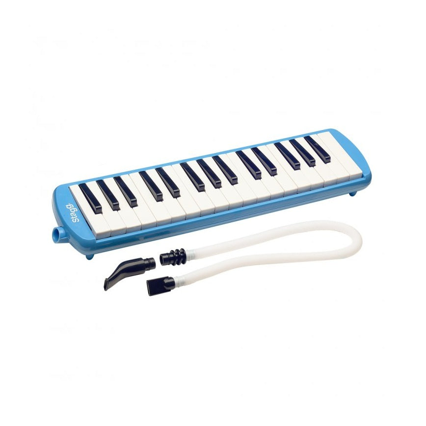 Stagg Melosta32 32-Key Melodica — With Mouthpiece, Tube And Case (Blue)