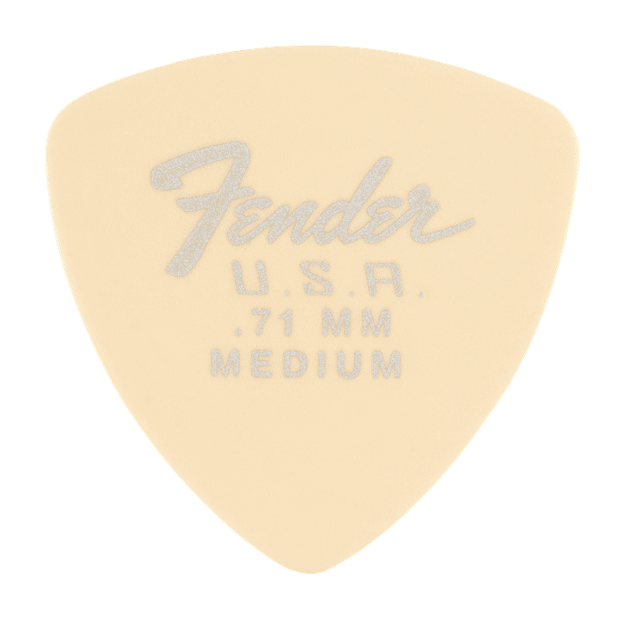 Fender Dura-Tone 346 Shape Plectrums, .71mm — Olympic White, 12-Pack