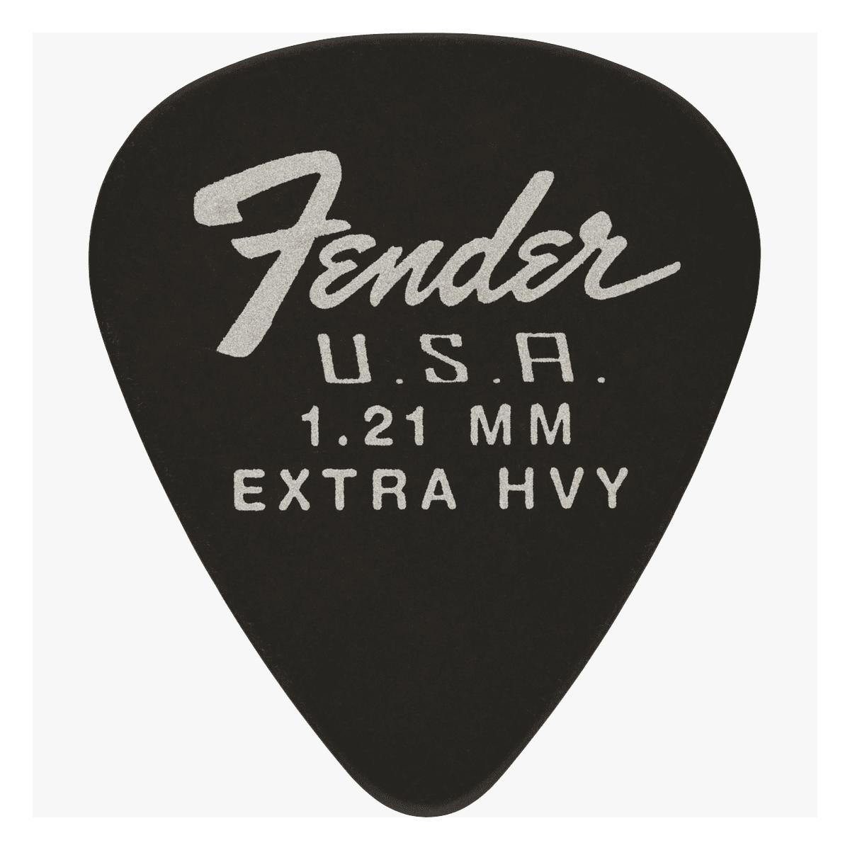 Fender Dura-Tone 351 Shape Plectrums, 1.21mm — Black, 12-Pack