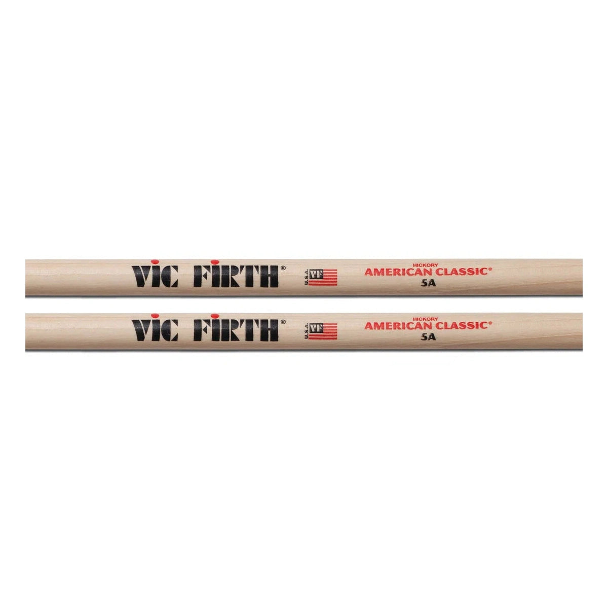 Vic Firth American Classic Hickory Drum Sticks, 5A, Wood Tip — Pair 2