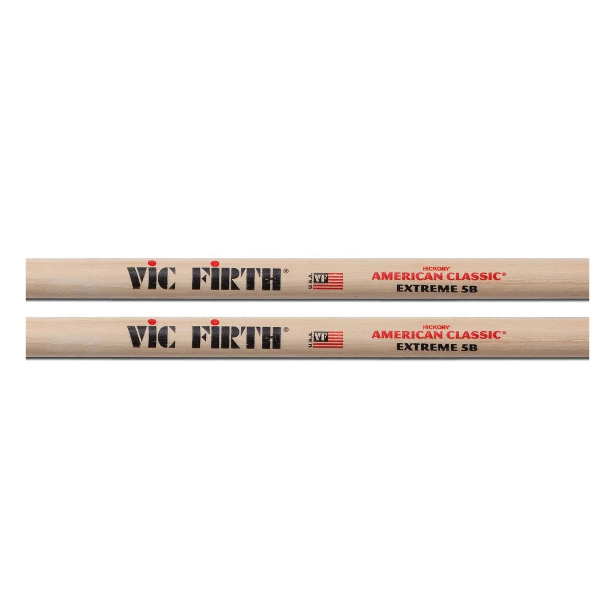 Vic Firth American Classic Extreme Drum Sticks, 5B, Wood Tip — Pair 2