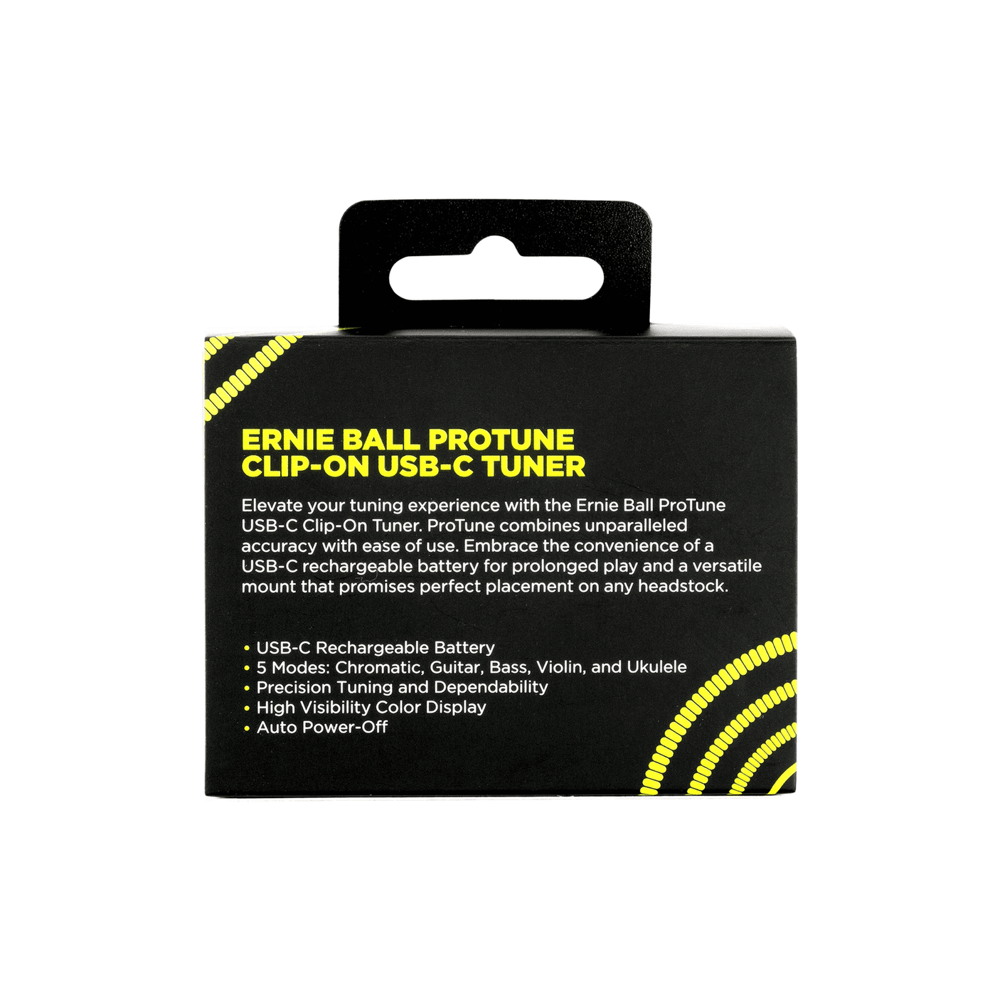 Ernie Ball ProTune USB-C Rechargeable Clip-on Tuner 5
