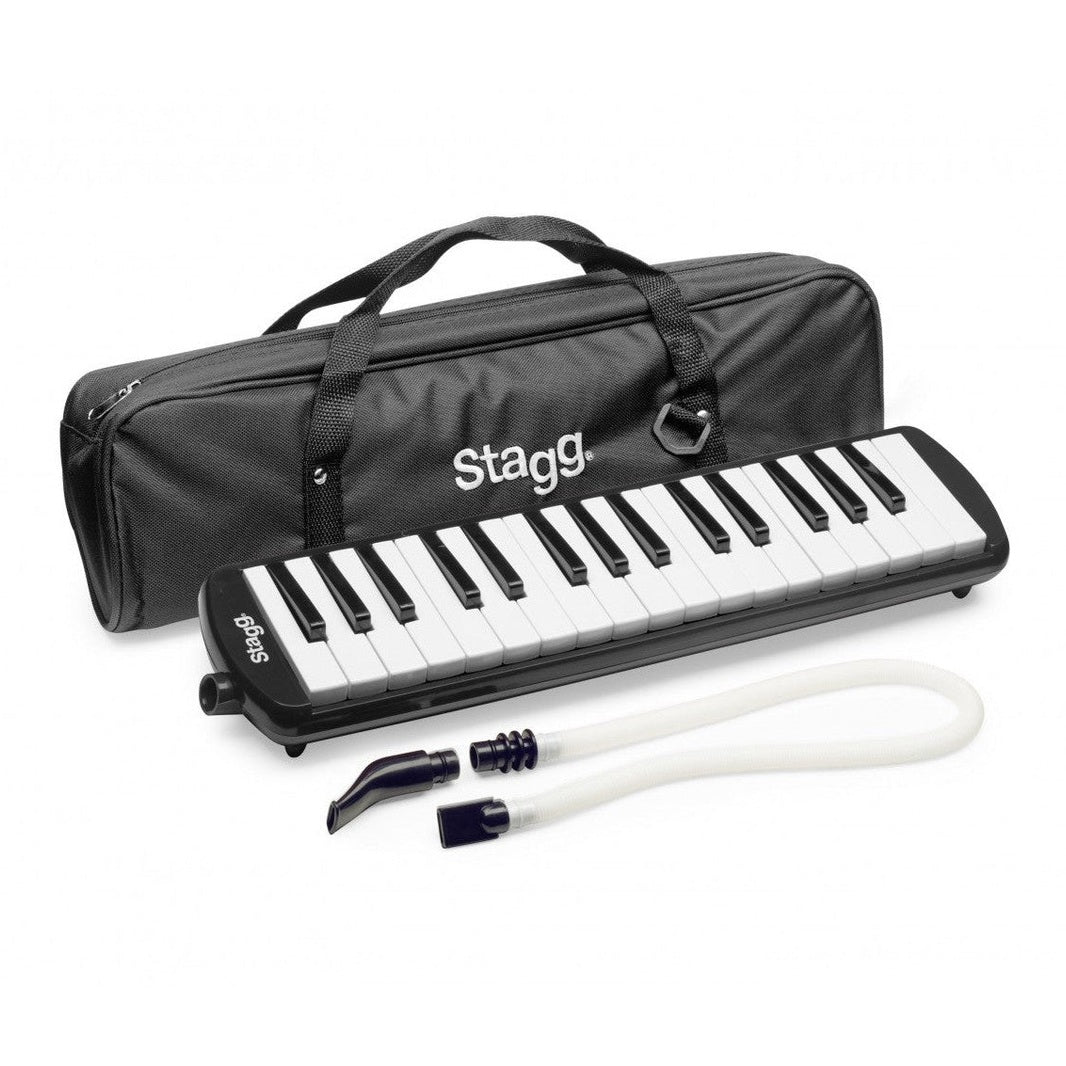 Stagg Melosta32 32-Key Melodica — With Mouthpiece, Tube And Case Black 1