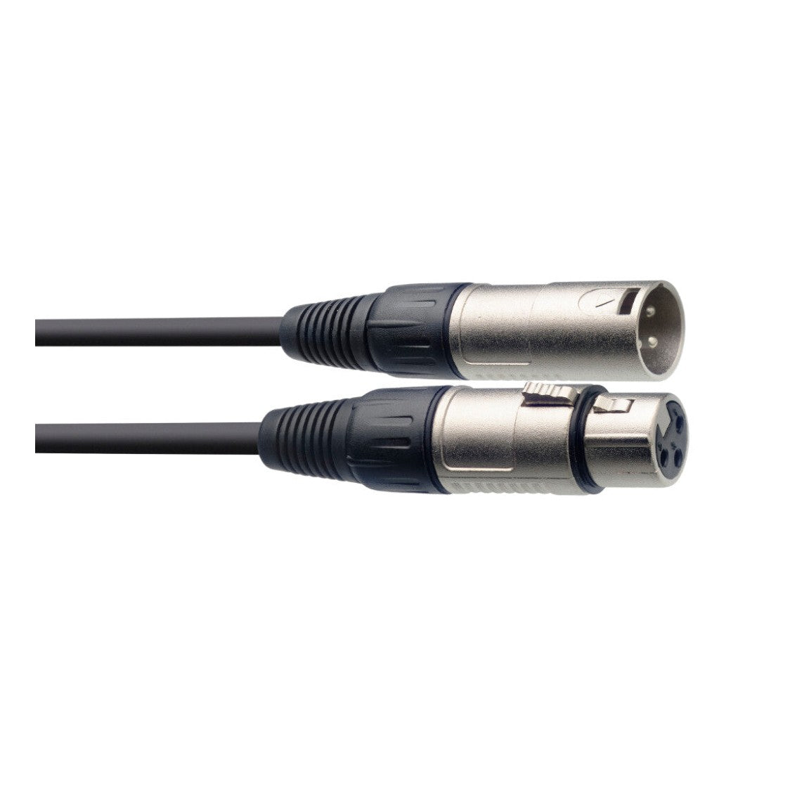 Stagg SMC3 3m XLR Male to Female Cable - Black 1