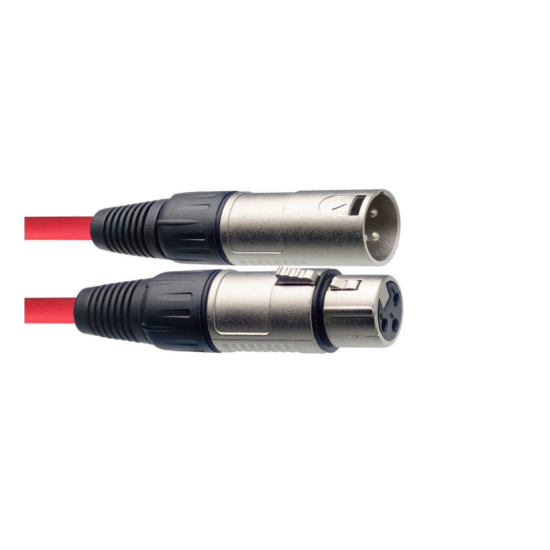 Stagg SMC3 3m XLR Male to Female Cable - Red 1