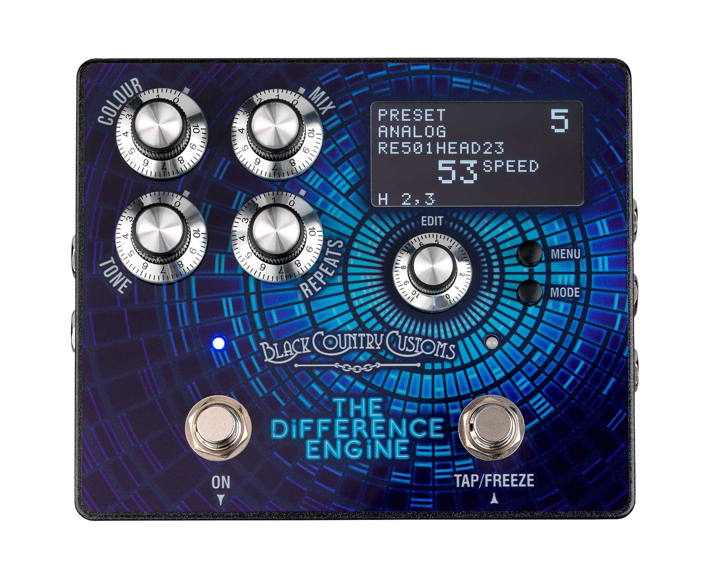 Black Country Customs by Laney - The Difference Engine Stereo Delay Pedal 7