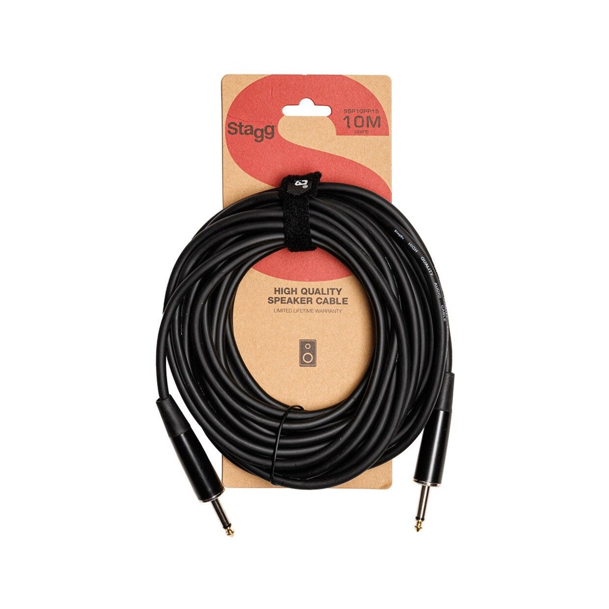 Stagg 1/4" Jack to Jack Speaker Cable 10m – SSP10PP15 2