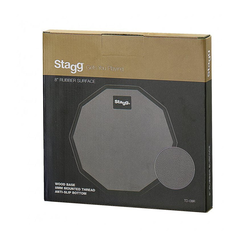 Stagg TD-08R 8" Desktop Practice Pad, Ten-Sided 4
